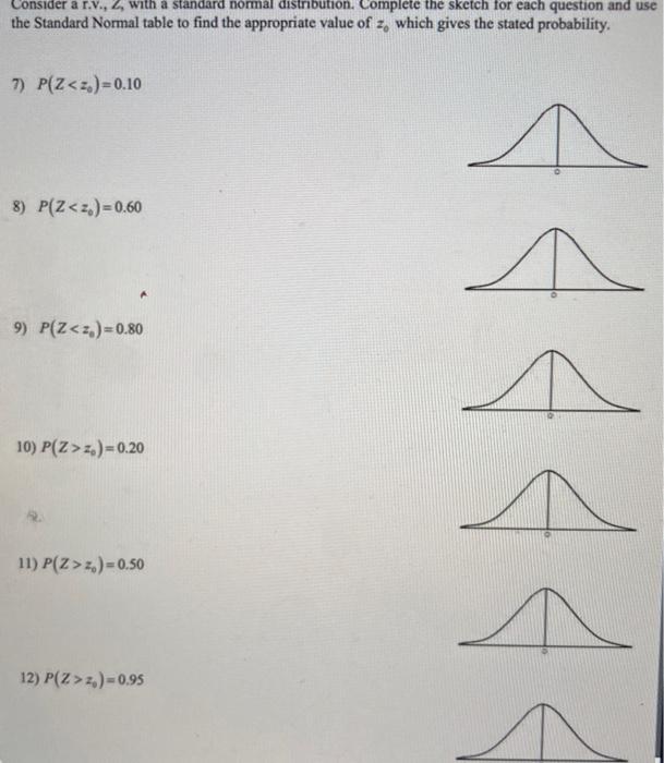 Solved Consider a r.v., Z, with a standard normal | Chegg.com