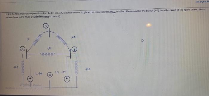 Solved Using the bus modification procedure described in Sec | Chegg.com