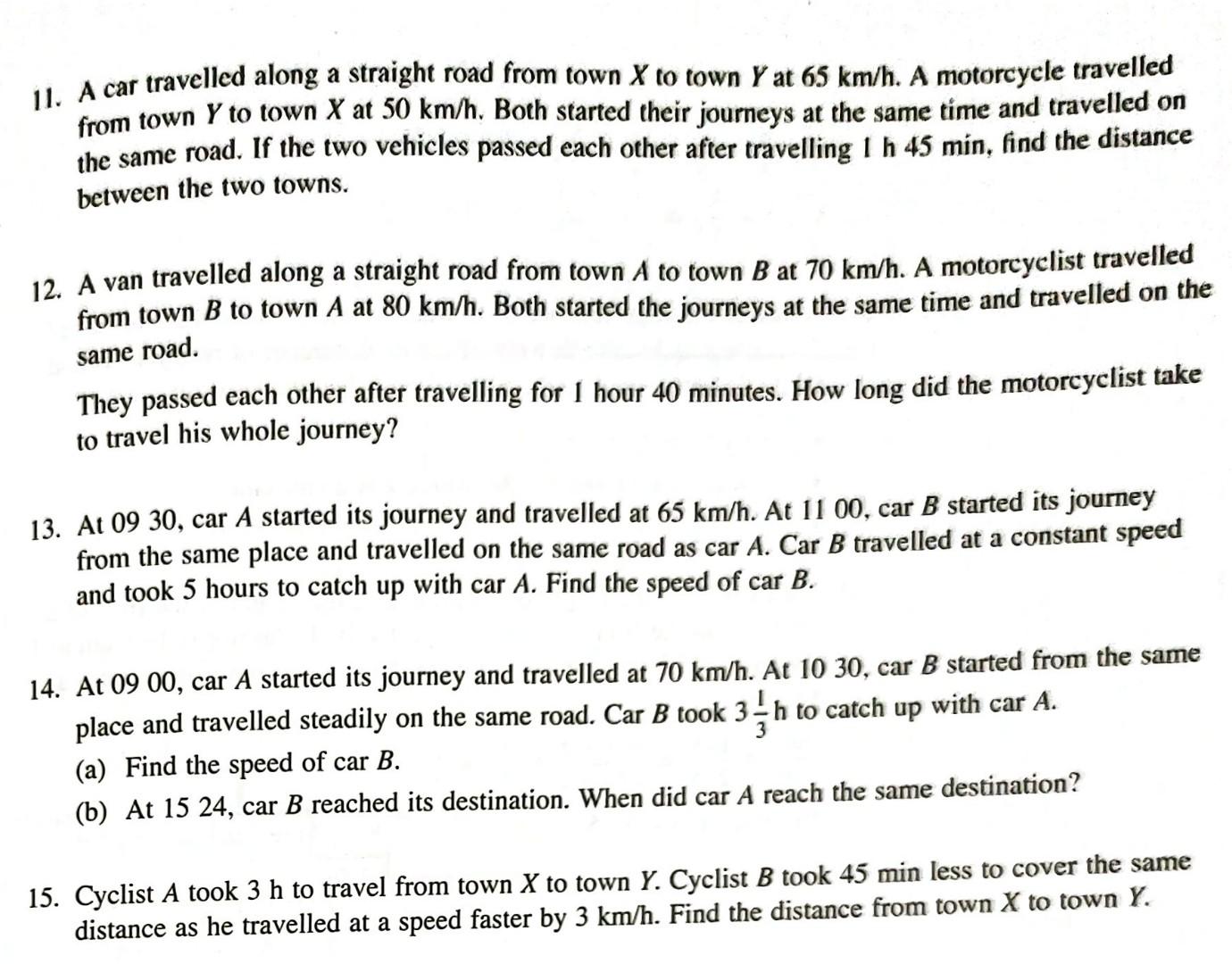 solved-1-a-car-travelling-at-a-uniforin-speed-started-at-chegg