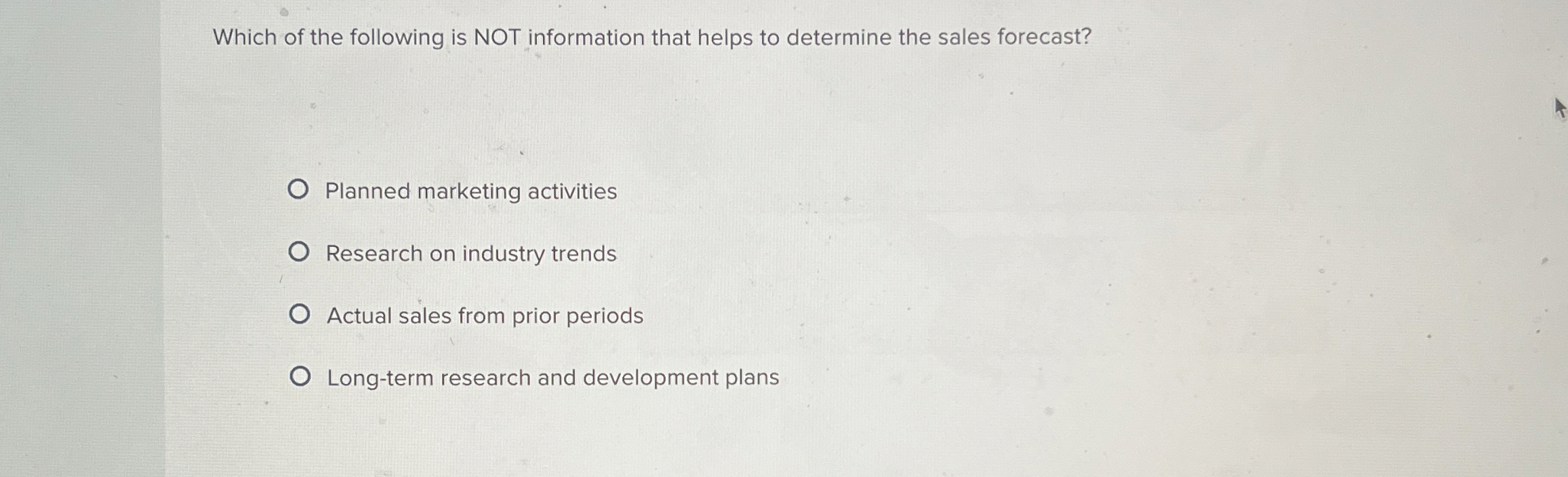 Solved Which of the following is NOT information that helps | Chegg.com