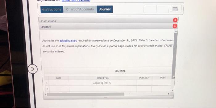 Solved Instructions Chart Of Accounts Journal Instructions X 6772