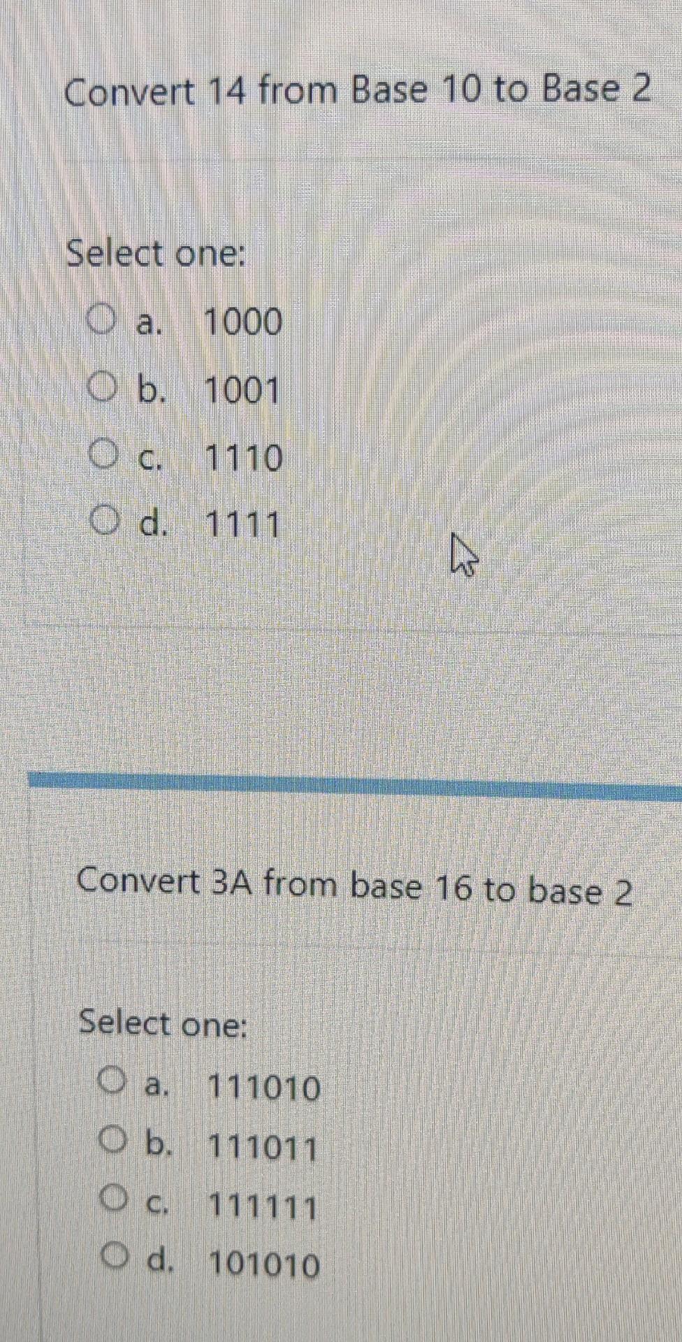 solved-convert-14-from-base-10-to-base-2-select-one-a-chegg