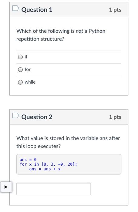 Solved Question 1 1 pts Which of the following is not a | Chegg.com