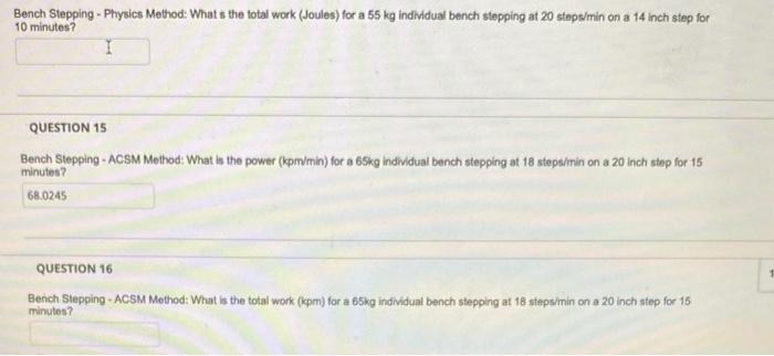 Bench stepping online