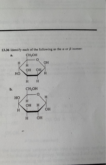Solved 13.36 Identify each of the following as the a or B | Chegg.com