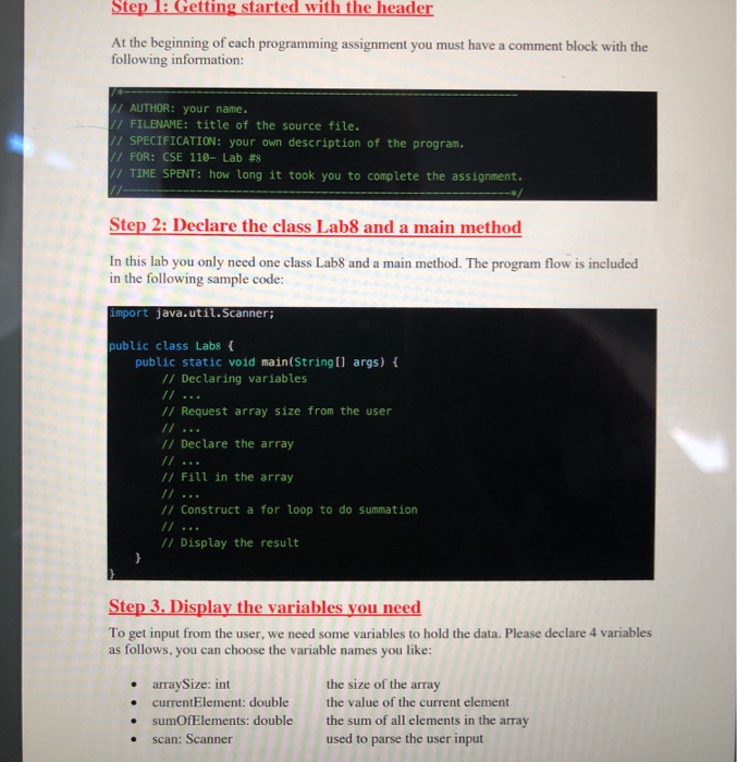 Solved Lab Topics • The basics of Array object Use the | Chegg.com
