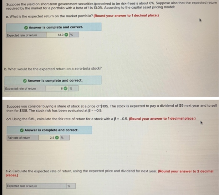 Solved Suppose the yield on shortterm government securities