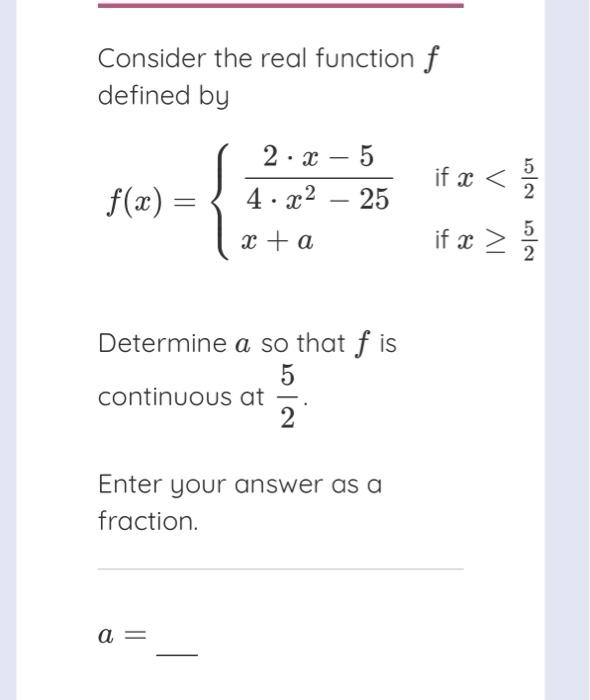 Solved Consider the real function f defined by | Chegg.com