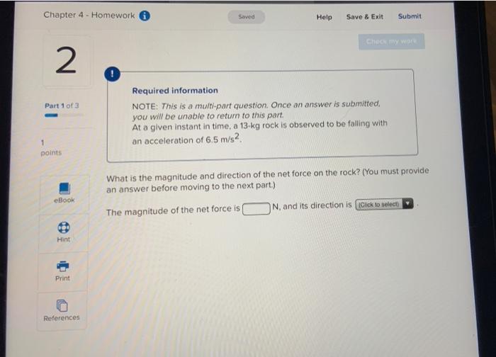Solved Chapter 4 - Homework Saved Help Save & Exit Submit | Chegg.com
