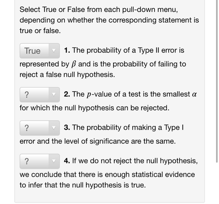 what is the conclusion when the null hypothesis is not rejected