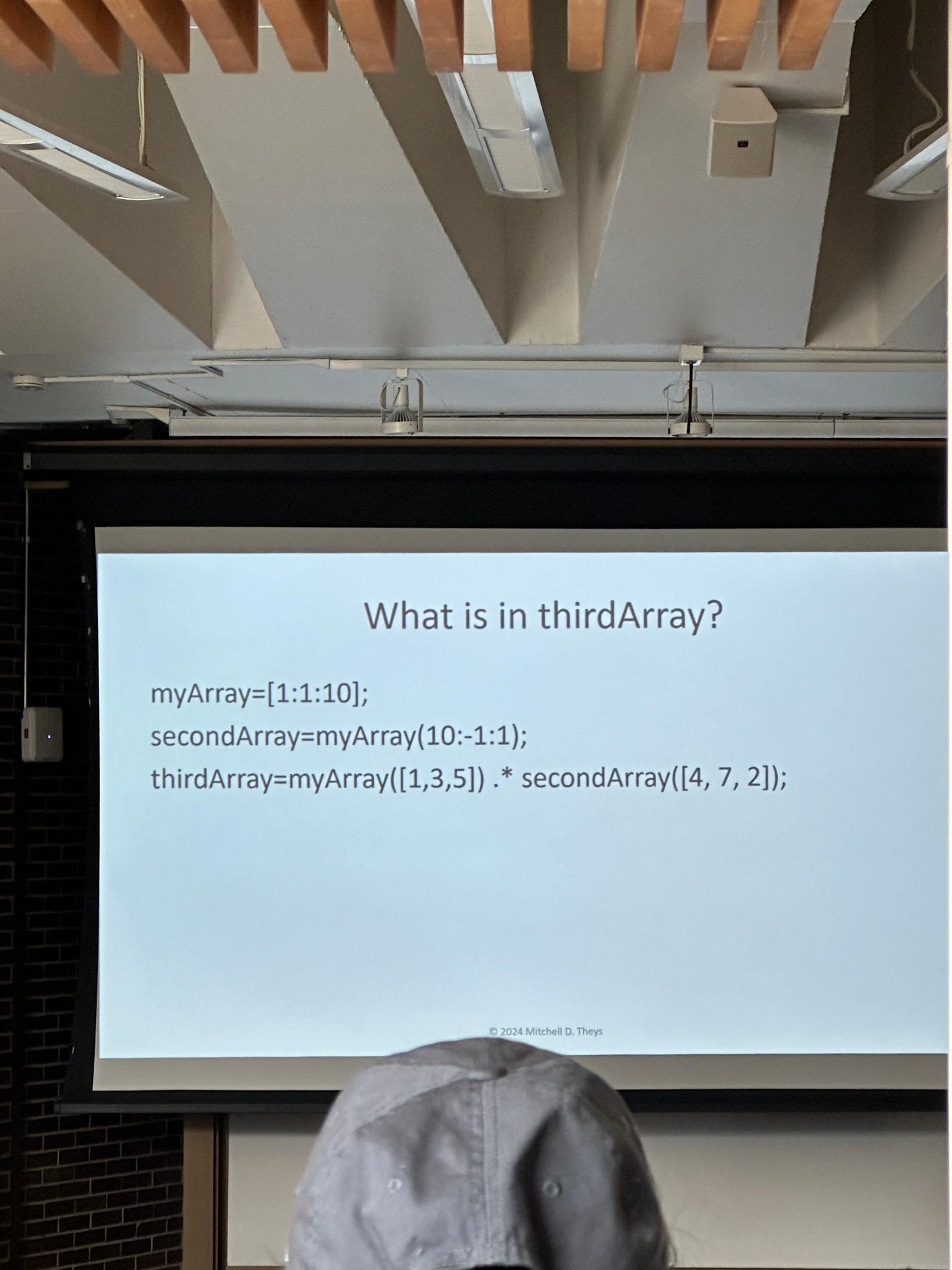 Solved What is in thirdArray?myArray | Chegg.com