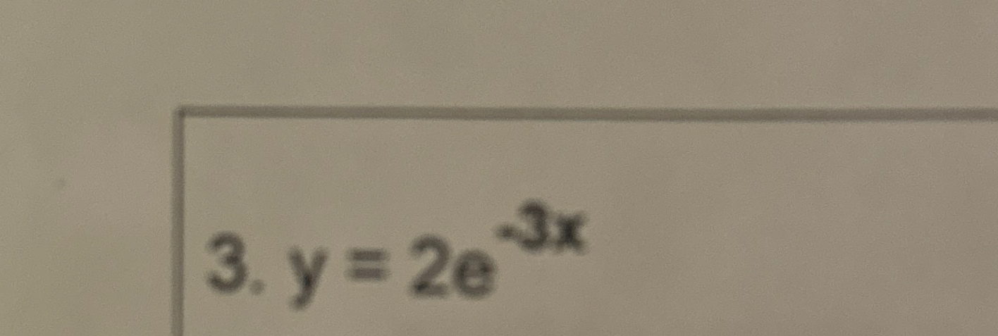 derivative of y 2e 3x