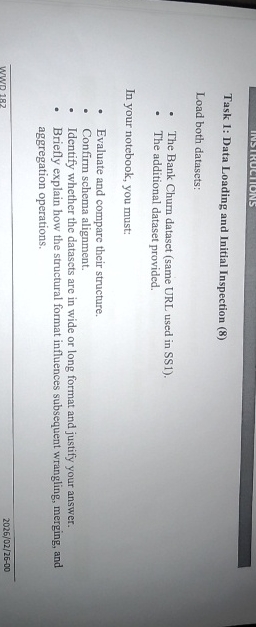 Task 1: Data Loading and Initial Inspection (8)Load | Chegg.com