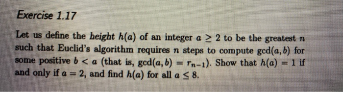 Solved Exercise 1.19 Suppose that a > b > 0, that Euclid's | Chegg.com
