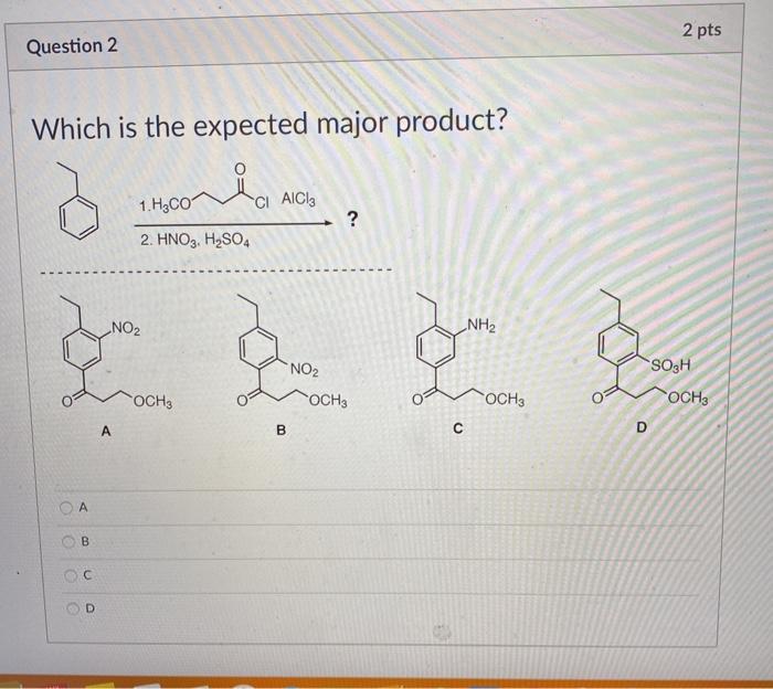 Solved 1 1 pts Question 1 Which is the expected major | Chegg.com