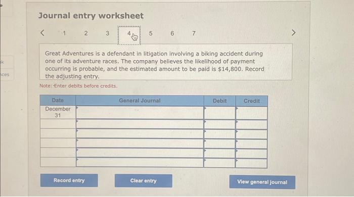Solved Journal entry worksheet By the end of the year, | Chegg.com