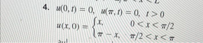 Solved In Problems 1-6, solve the heat equation (1) subject | Chegg.com
