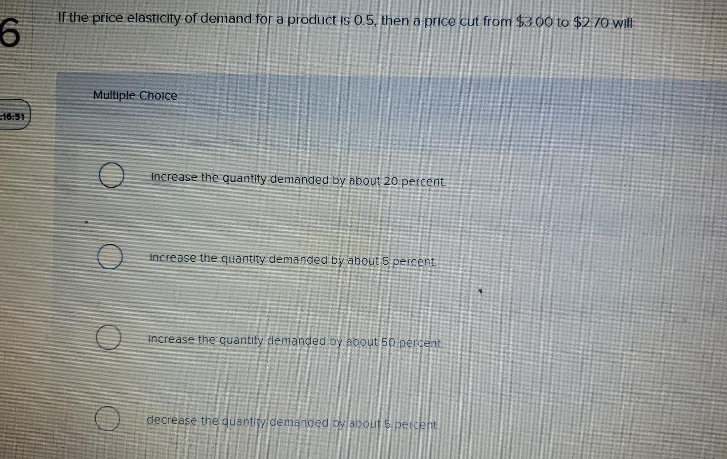 Solved If The Price Elasticity Of Demand For A Product Is Chegg