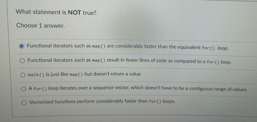 Solved What statement is NOT true?Choose 1