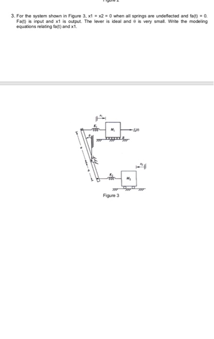 Solved 3. For the system shown in Figure 3. x1 = x2 = when | Chegg.com