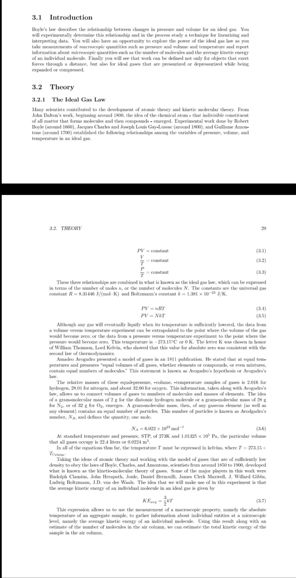 3.1 Introduction Boyle&rsquo;s law describes the | Chegg.com
