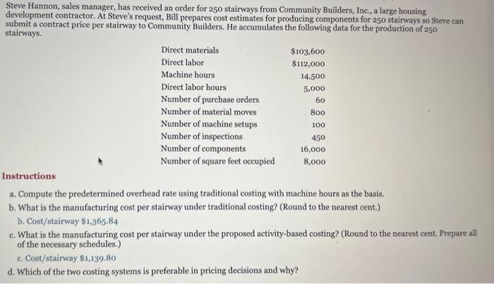 Solved Assign overhead costs using traditional costing and | Chegg.com