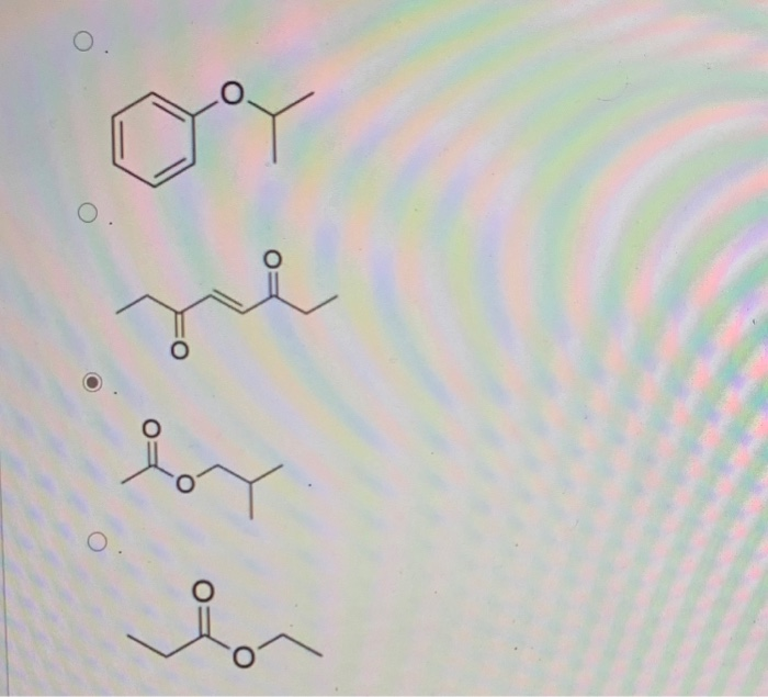 Solved QUESTION 7 Select The Chemical Structure That Matches | Chegg.com