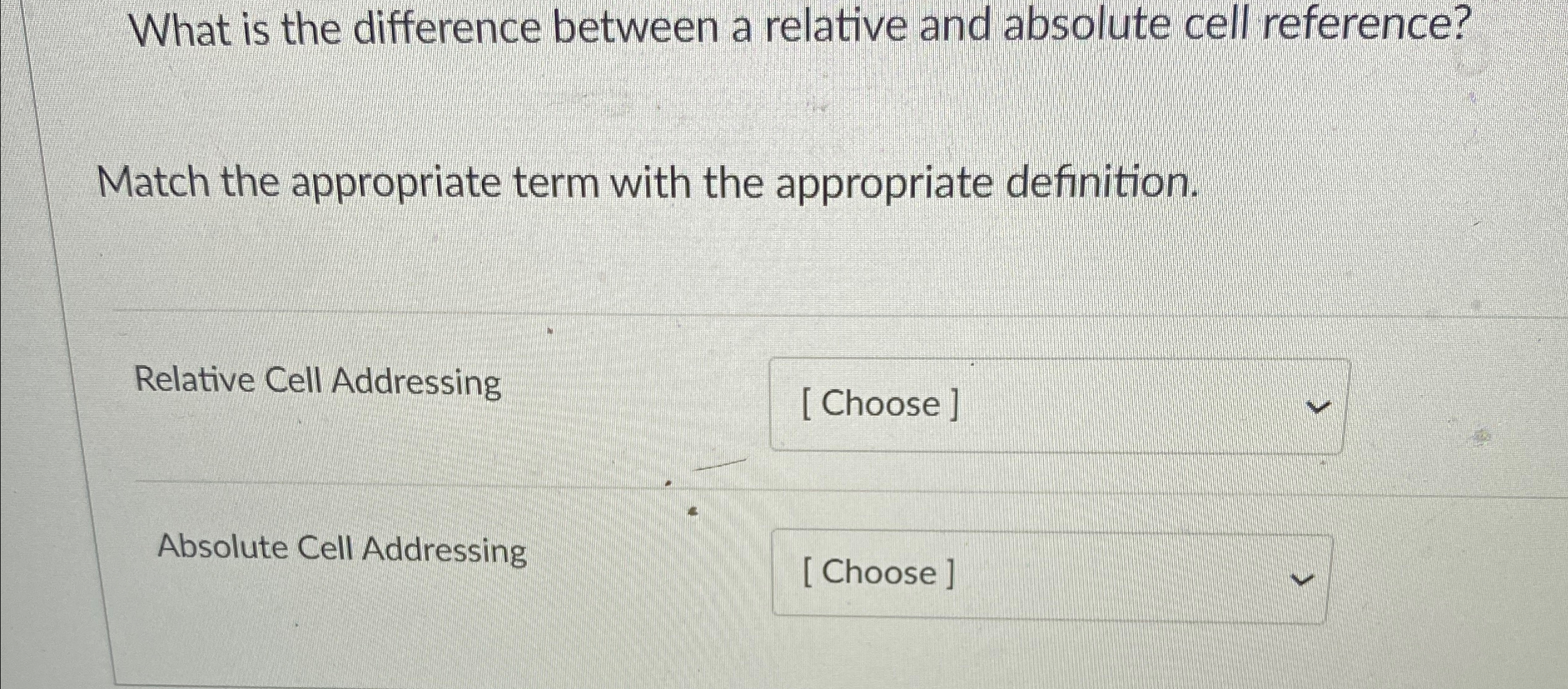 Solved What is the difference between a relative and | Chegg.com