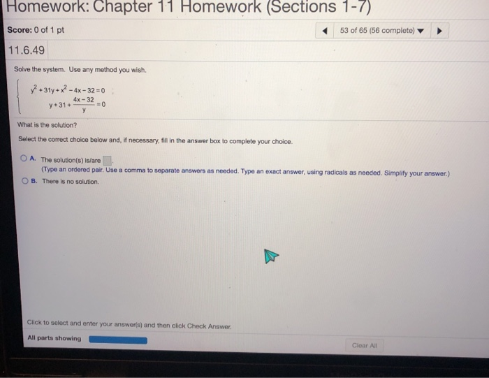 Solved Homework: Chapter 11 Homework (Sections 1-7) 53 Of 65 | Chegg.com