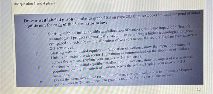 Solved Draw a well labeled graph (similar to graph 10.3 on | Chegg.com