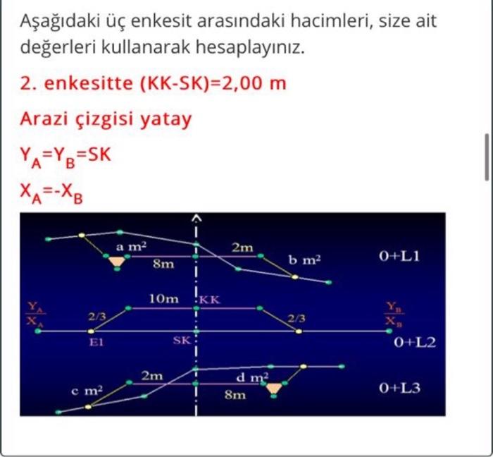 Asagidaki Uc Enkesit Arasindaki Hacimleri Size Ai Chegg Com