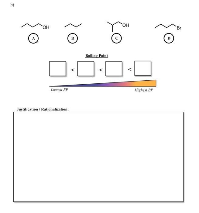 Solved 10) Rank the following set of molecules in order of | Chegg.com