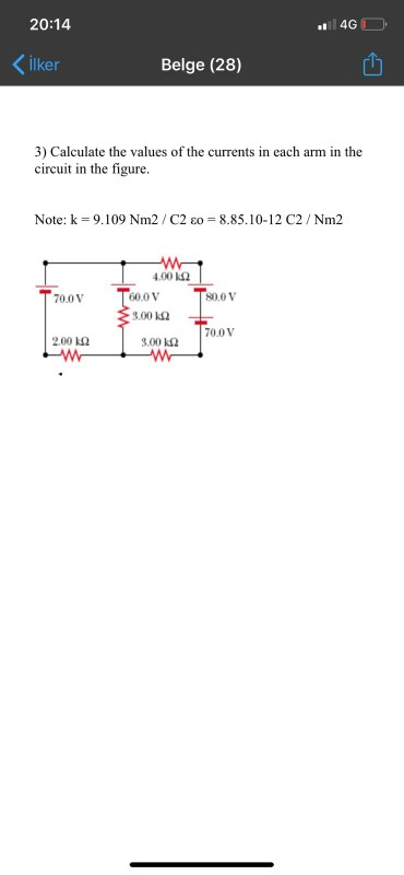 Solved 20:14 4G | Chegg.com
