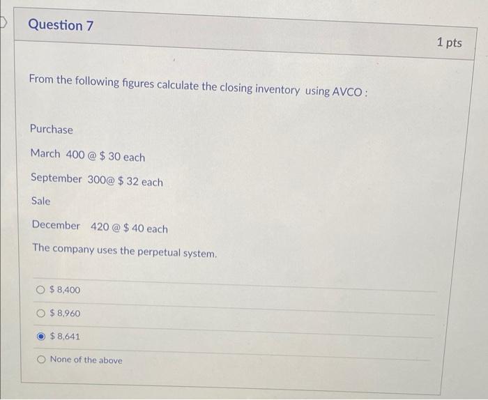 Solved Question 7 1 pts From the following figures calculate | Chegg.com