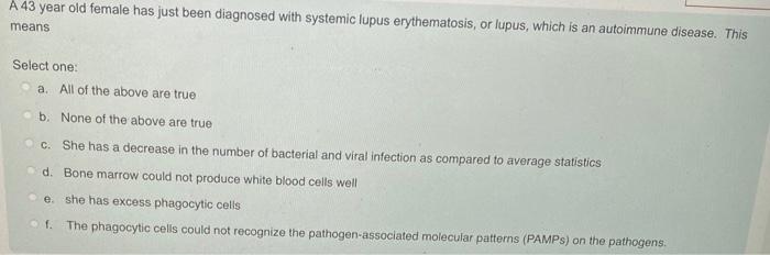 Solved A 43 year old female has just been diagnosed with | Chegg.com