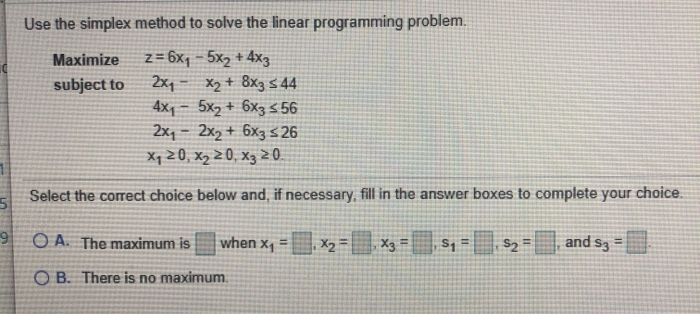Solved Solve the linear programming problem using the | Chegg.com