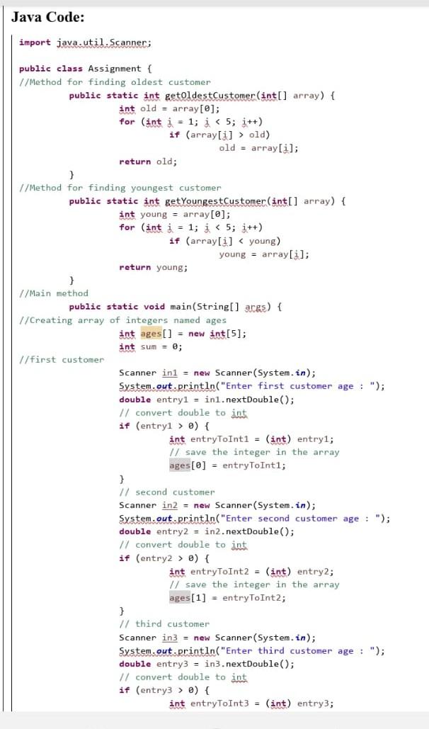 Solved Java Code: import java.util.Scanner; public class | Chegg.com