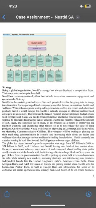 nestle case study chegg