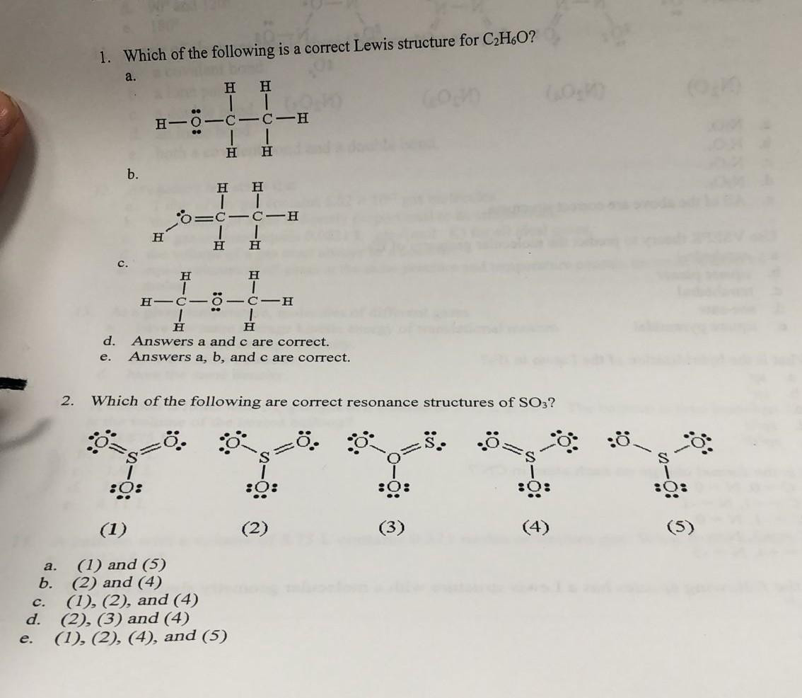 c2h6o lewis structure