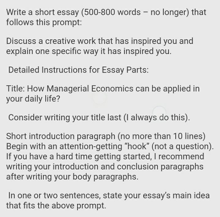 creative ways to start an essay
