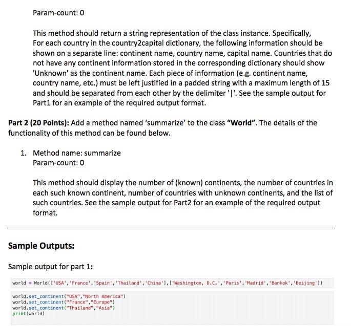 Solved Problem Description: Write a program in Python that | Chegg.com