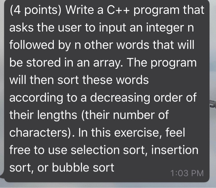 Solved (4 points) Write a C++ program that asks the user to | Chegg.com
