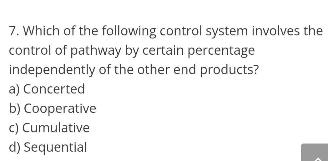 Solved Which Of The Following Control System Involves The | Chegg.com