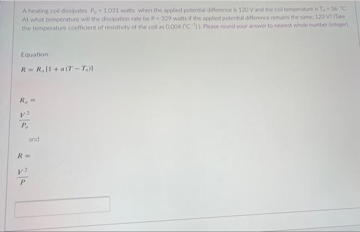 Solved The temperature coefficient of resistivity of a | Chegg.com