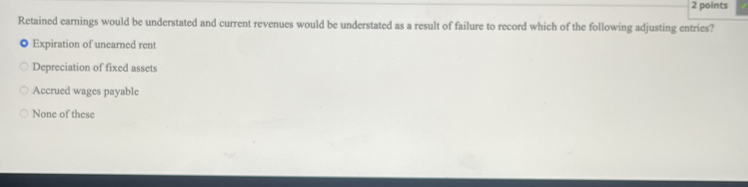 Solved Retained earnings would be understated and current