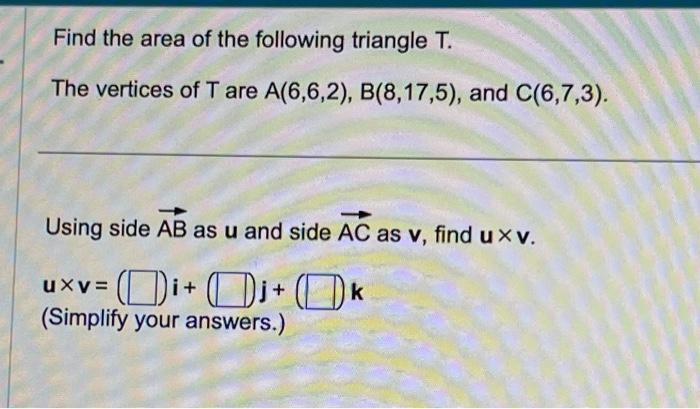 Solved Compute the following cross product. Then make a | Chegg.com