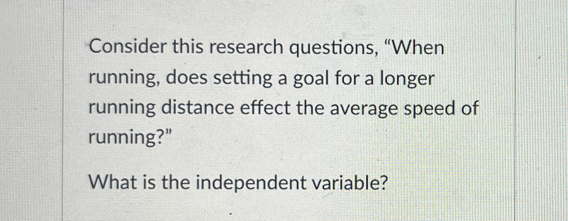 Solved Consider this research questions, 