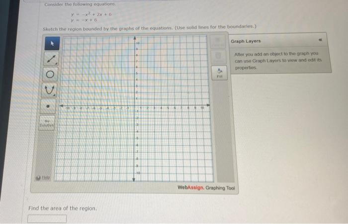 Solved Consider the following equations y?+ 2x + 6 X + 6 | Chegg.com