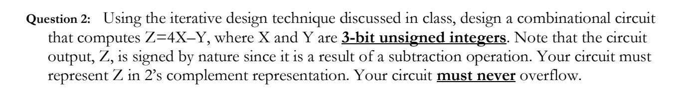 Solved Question 2: Using The Iterative Design Technique | Chegg.com