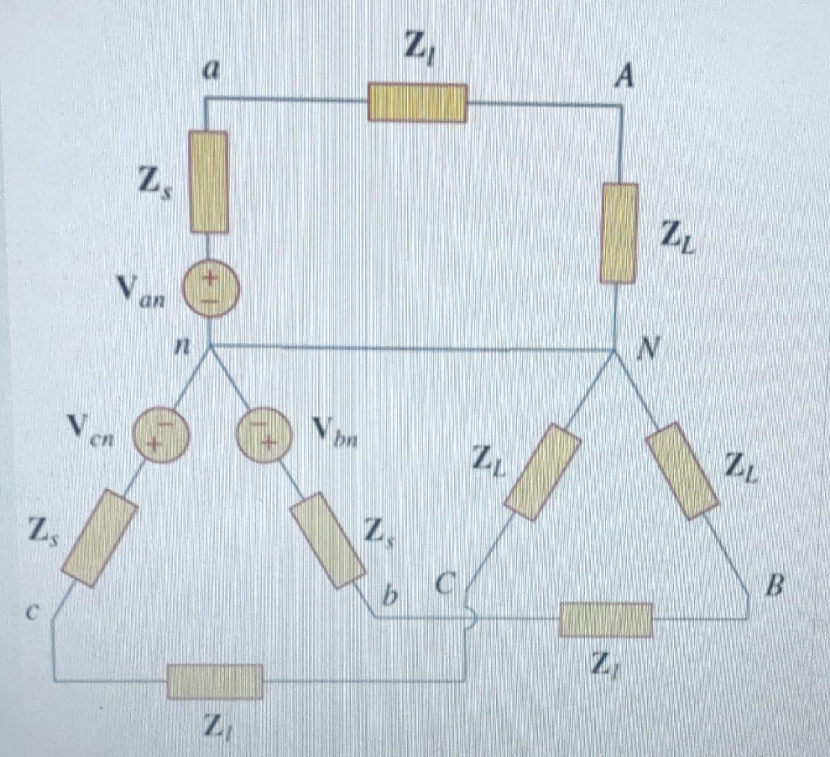 Solved Q1) A Y-connected balanced three phase generator with | Chegg.com